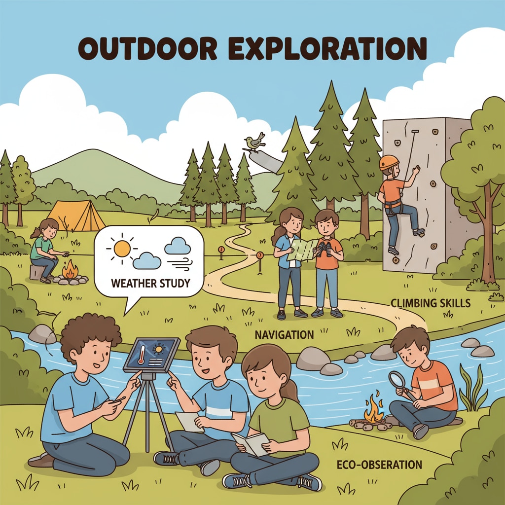 A group of students are seen enjoying an outdoor activity at a camp, representing the essence of outdoor education. Students participating in outdoor education at a camp similar to Camp Ramah