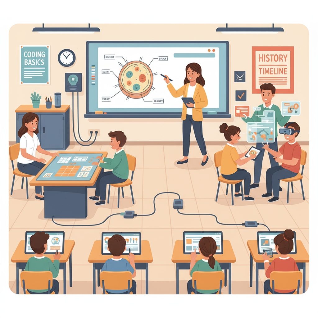 Teachers are using various educational technology tools such as tablets and interactive whiteboards in the classroom to enhance teaching. Teachers using educational technology tools to improve teaching efficiency and reduce workload