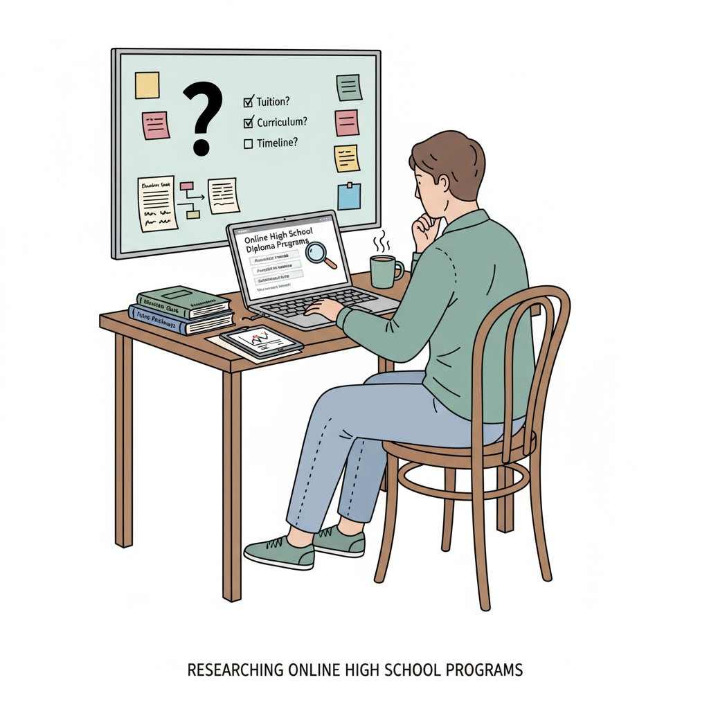 Researching online high school diploma programs for educational enhancement