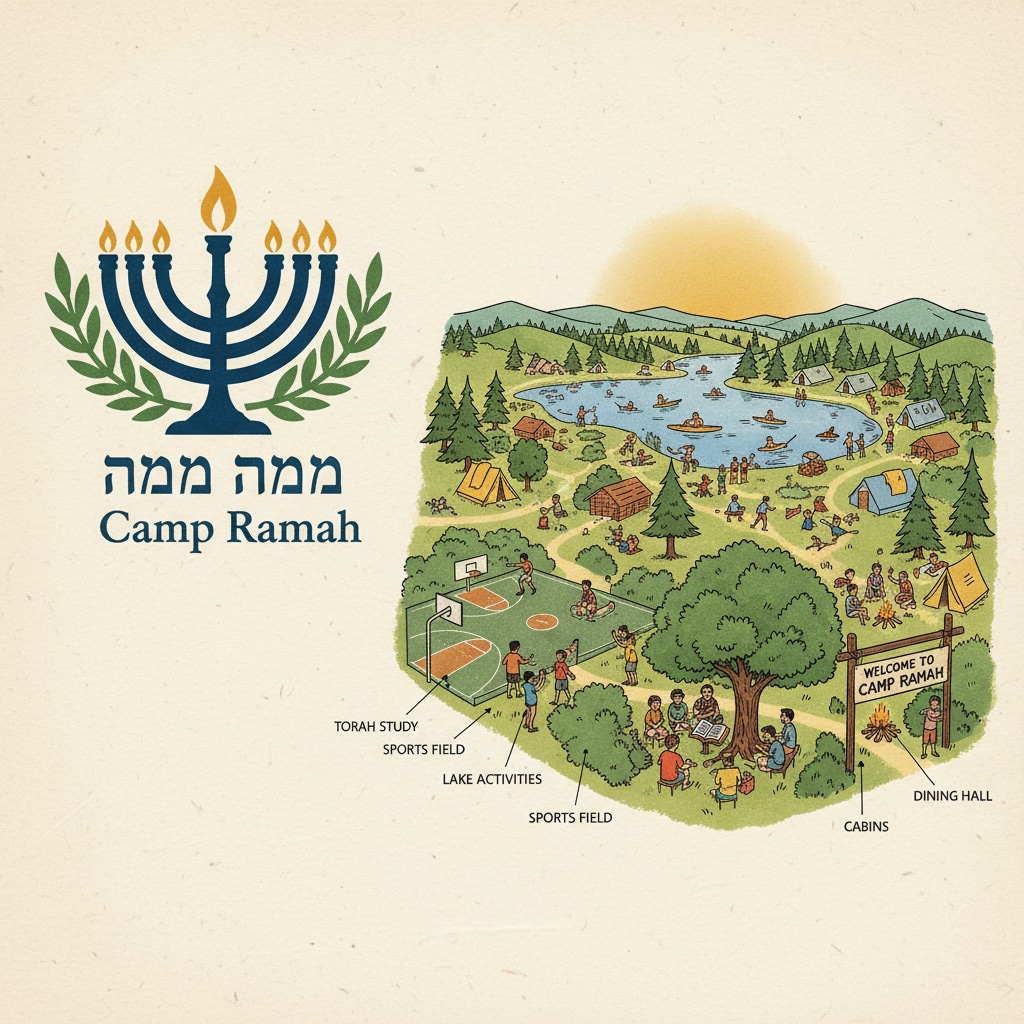 Camp Ramah logo and campgrounds in the context of school contracts and outdoor education