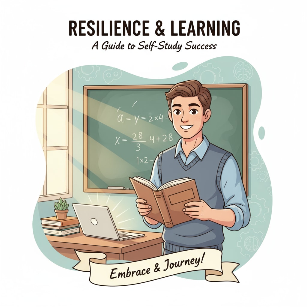 A young person is smiling confidently while holding a book, symbolizing the positive mindset needed for self-study after educational setbacks. Young person with a positive mindset for self-study related to educational gaps