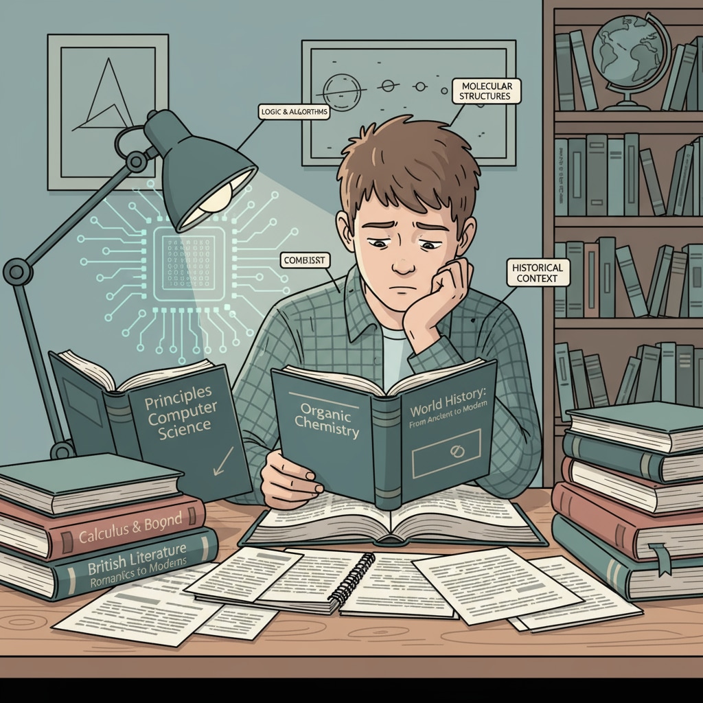 A British student considering education choices and career paths with a focus on computer science.