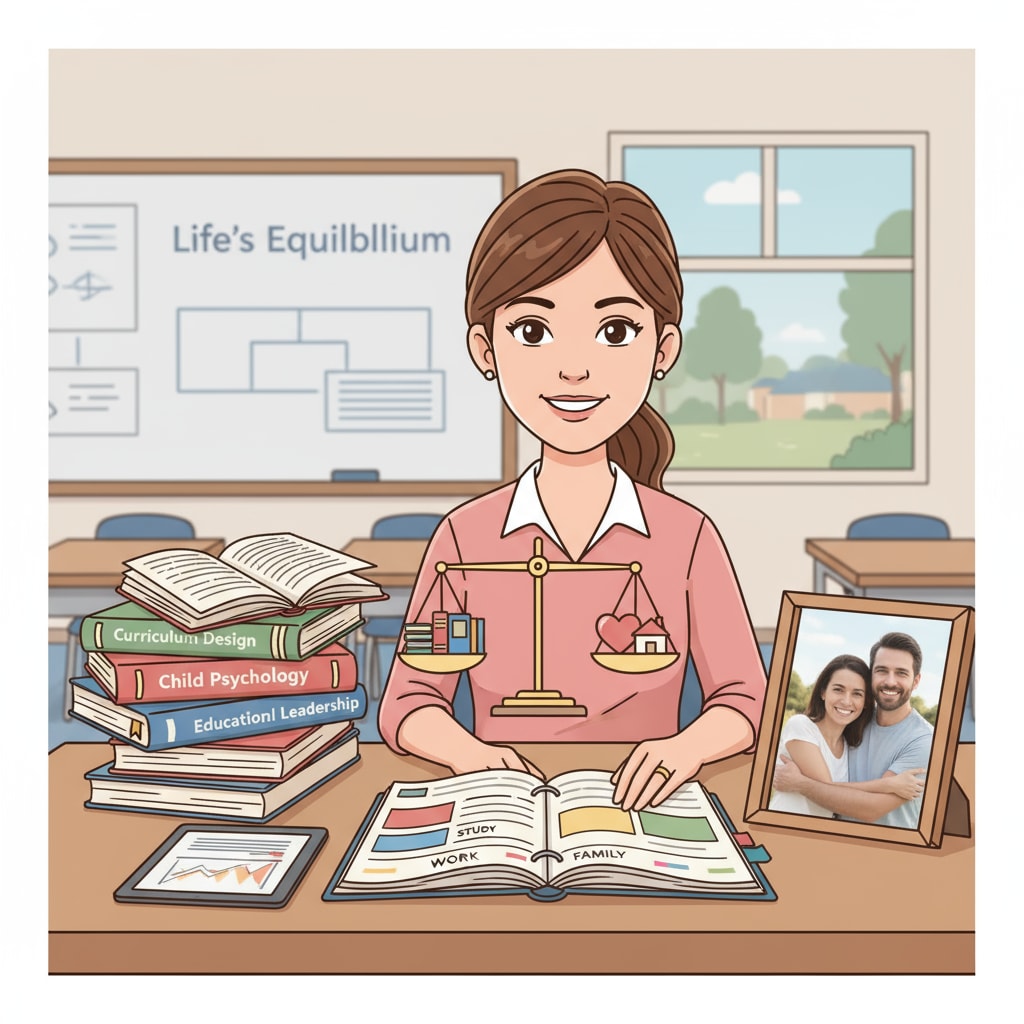 A K12 educator balancing work, full-time study, and marriage