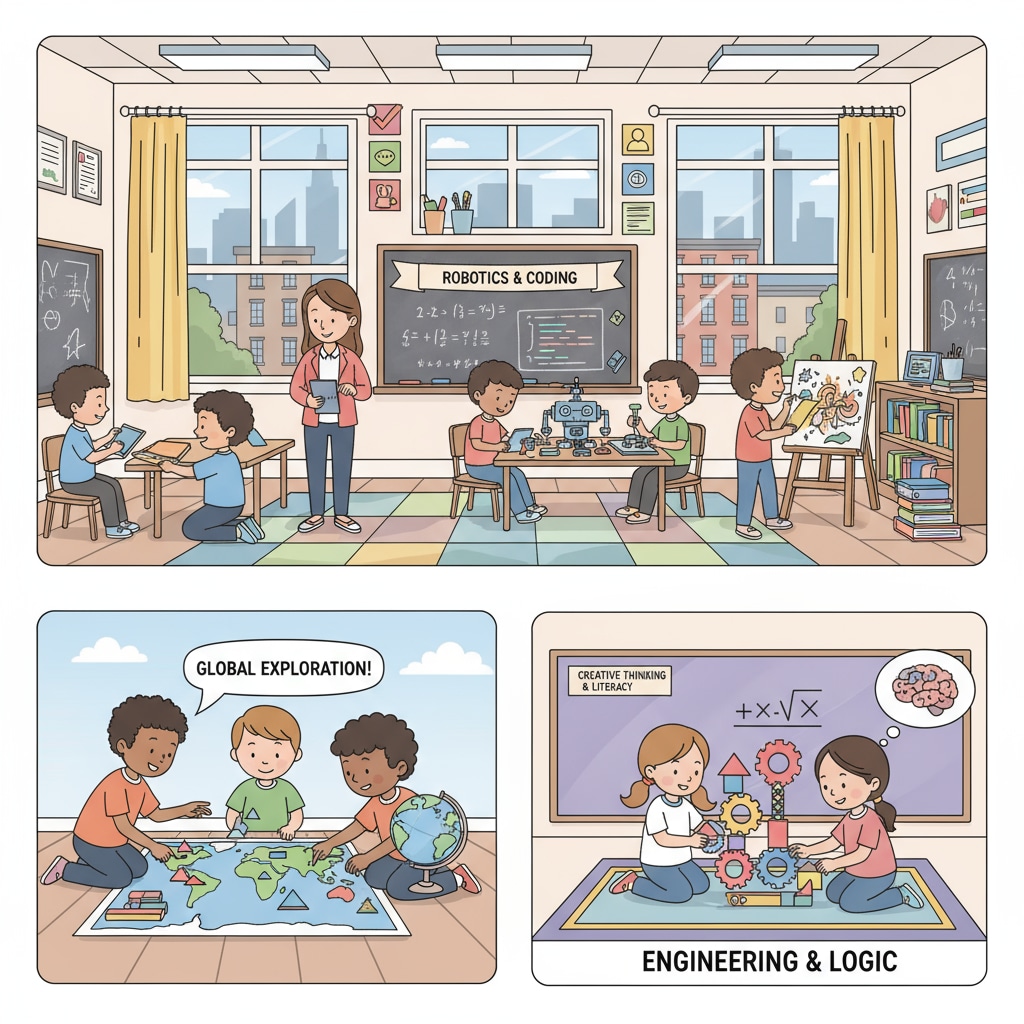 Kindergarten gifted programs in New York City, children learning