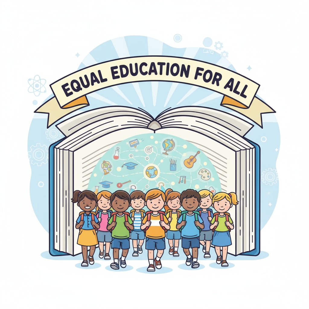 Sign for equal education in the context of New York City's gifted programs debate