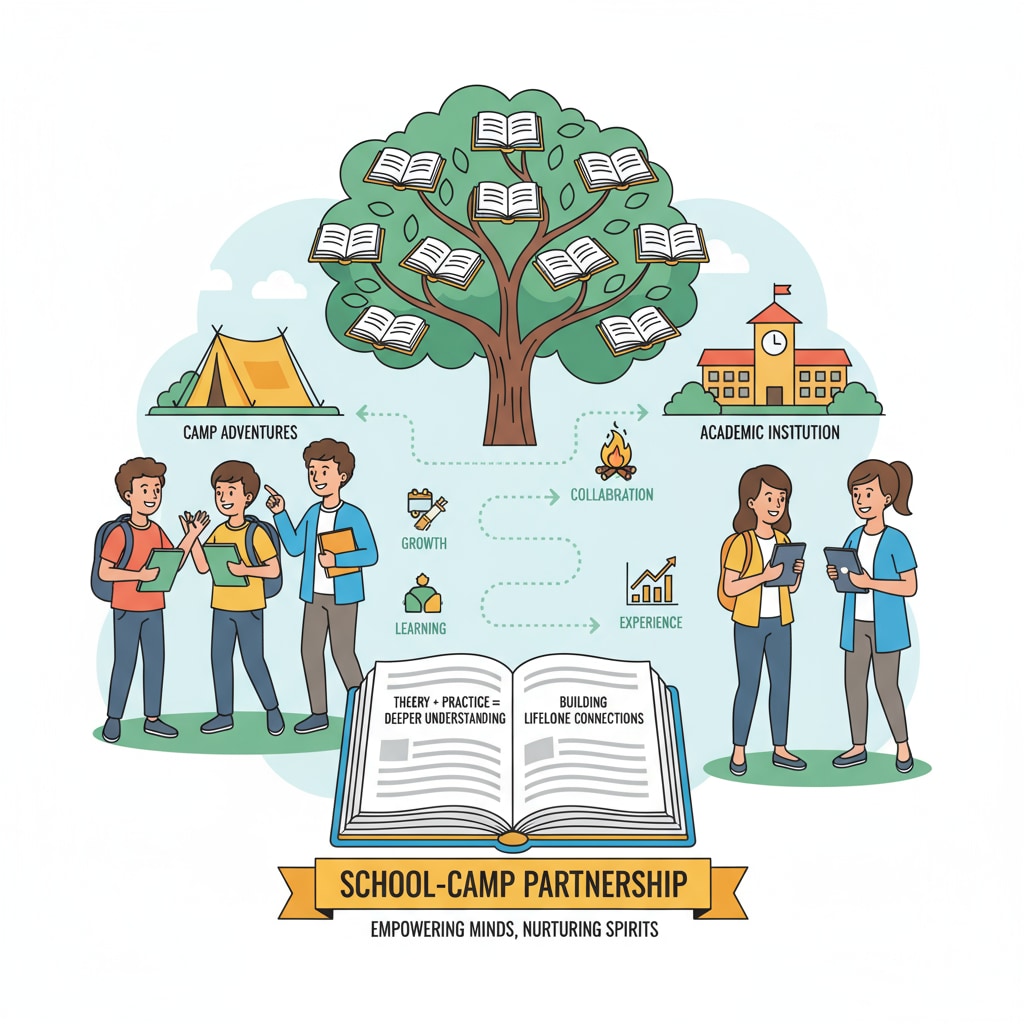 A group of students and teachers discussing the camp experience, highlighting the importance of the relationship between schools and camps Students and teachers discussing camp experience, relevant to school contracts, outdoor education, and camp controversies