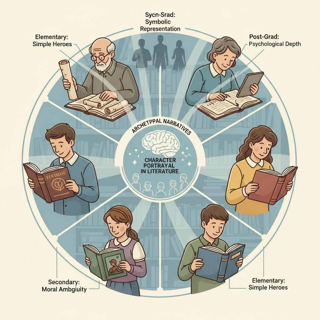 A group of people reading books, which symbolizes different educational levels in the context of literature. This image represents how education can influence the way characters are written in novels. A visual representation of how educational background impacts character writing styles in novel writing.