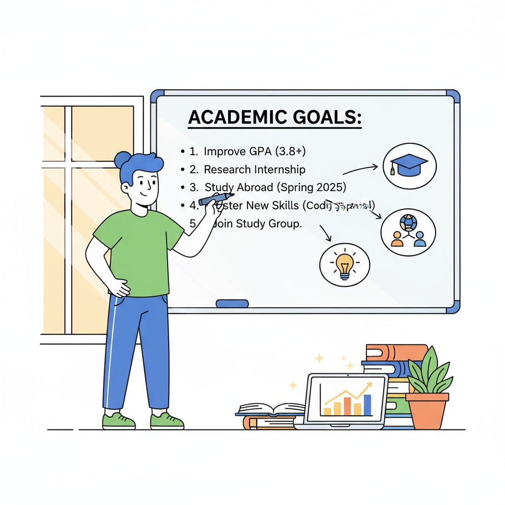 A person writing goals on a whiteboard, symbolizing self-change and planning for a better academic future Person writing goals for self-change and academic future