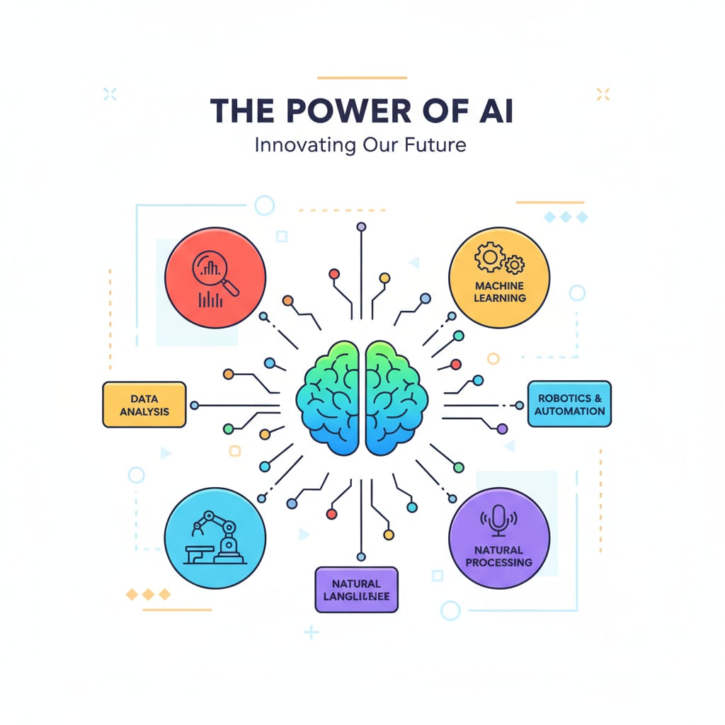An example of an AI-generated image that could be used on a high school website, showing a modern and colorful graphic. AI-generated image for high school website