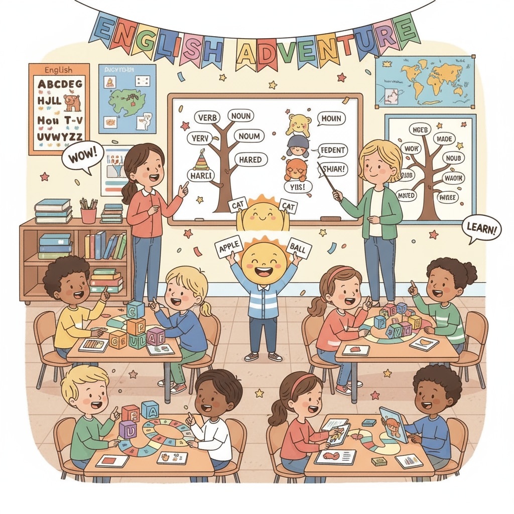 English teaching games for lower-grade primary school students
