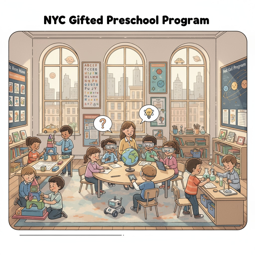 Preschool gifted program students in New York City