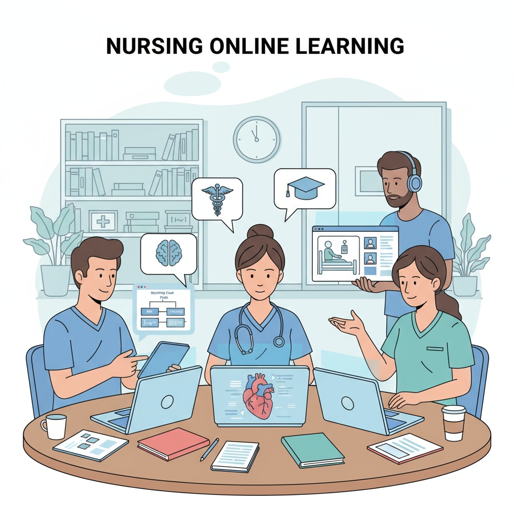 High school students studying online nursing programs without SAT/ACT requirements