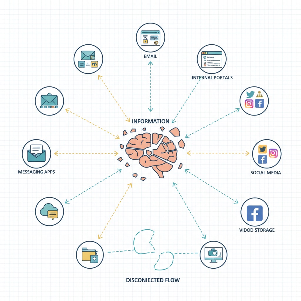 Fragmented information in school communication systems for school-parent communication and information management