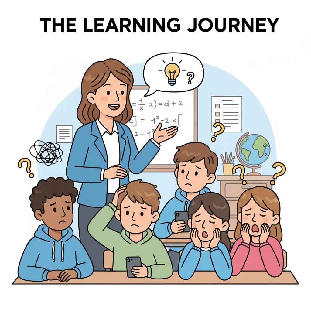 A teacher smiling and talking to a group of uneducated teens. A teacher building rapport with uneducated teens for better adolescent education and fundamental literacy teaching.