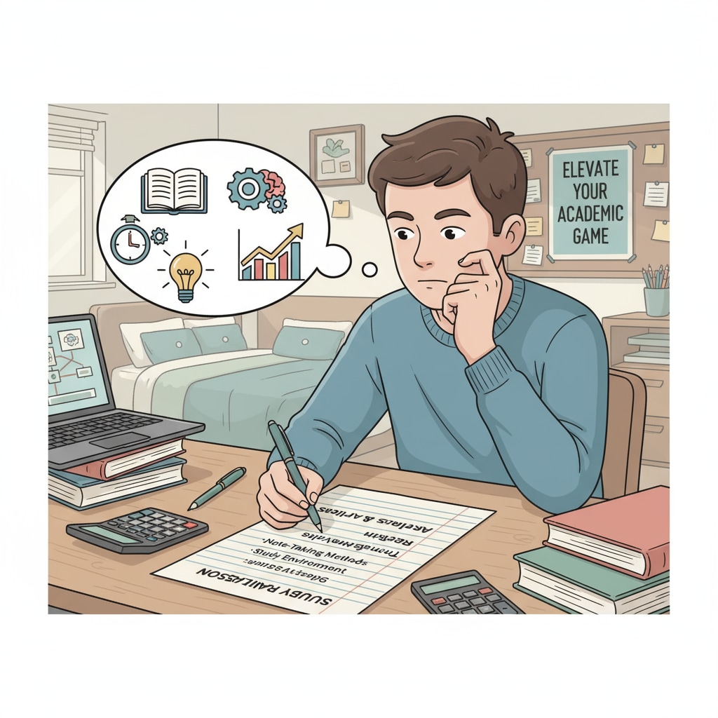 A student analyzing study habits for better high school performance and future life planning