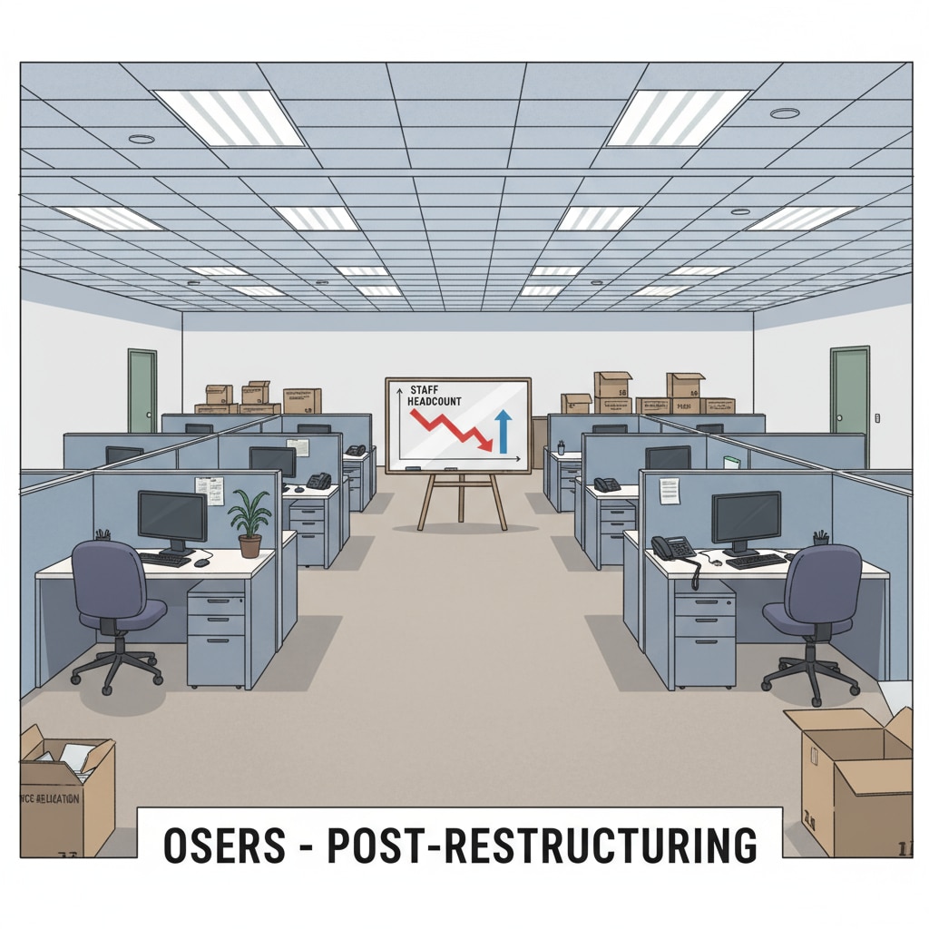 An empty office space representing the impact of staff cuts at OSERS. Empty office space showing the impact of staff cuts at OSERS during the government shutdown