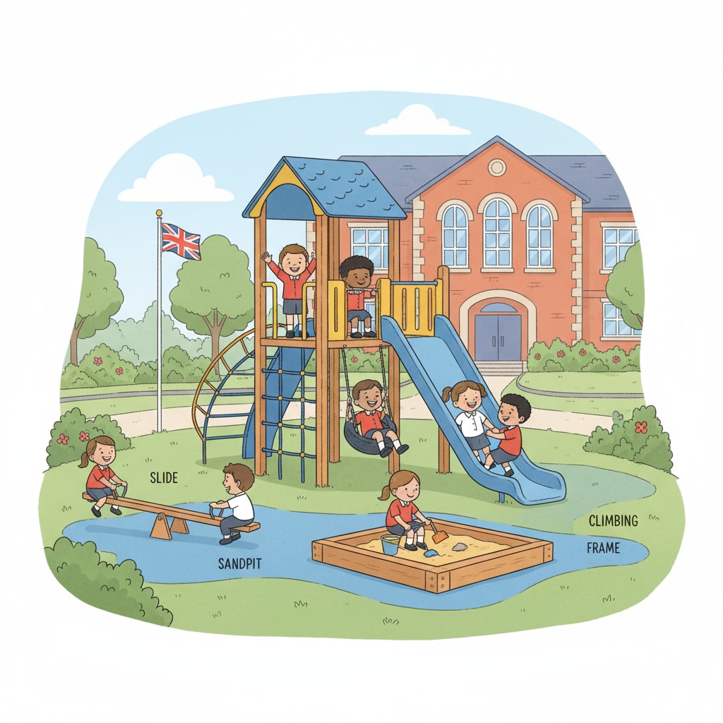 Children playing in a UK private primary school related to scholarships and education