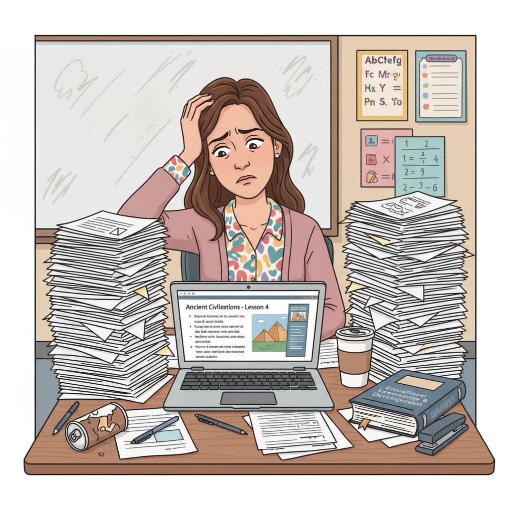 K12 teacher facing challenges in managing work, study, and family