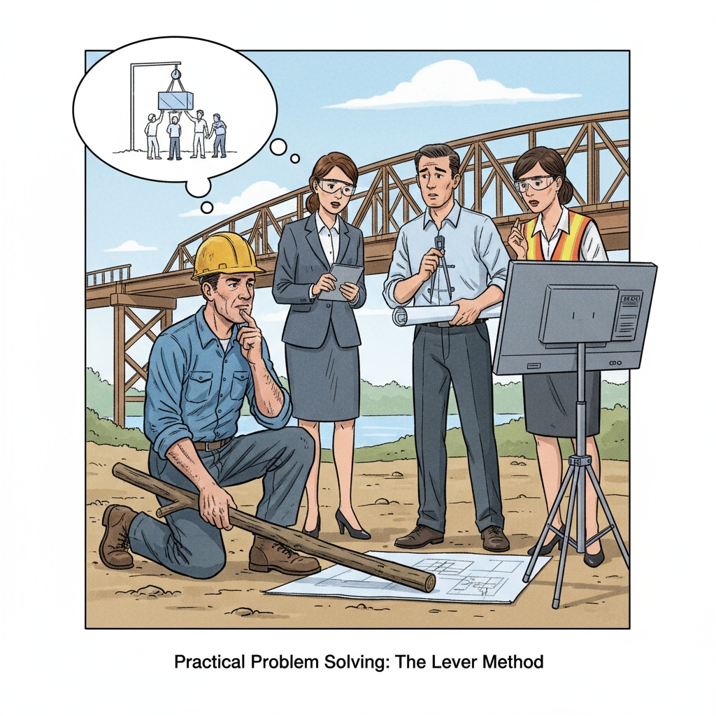 A group of people discussing a problem, with one person representing a character with limited education making a practical decision. A scene of people discussing a problem where a character with limited education, related to novel writing's character authenticity and educational background, makes a practical choice.