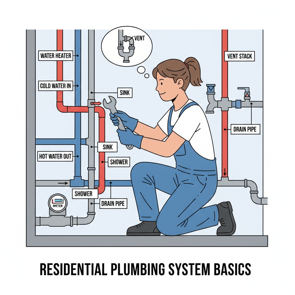 A young person in plumbing overalls, working on a plumbing system A student exploring vocational education in plumbing as an alternative educational choice