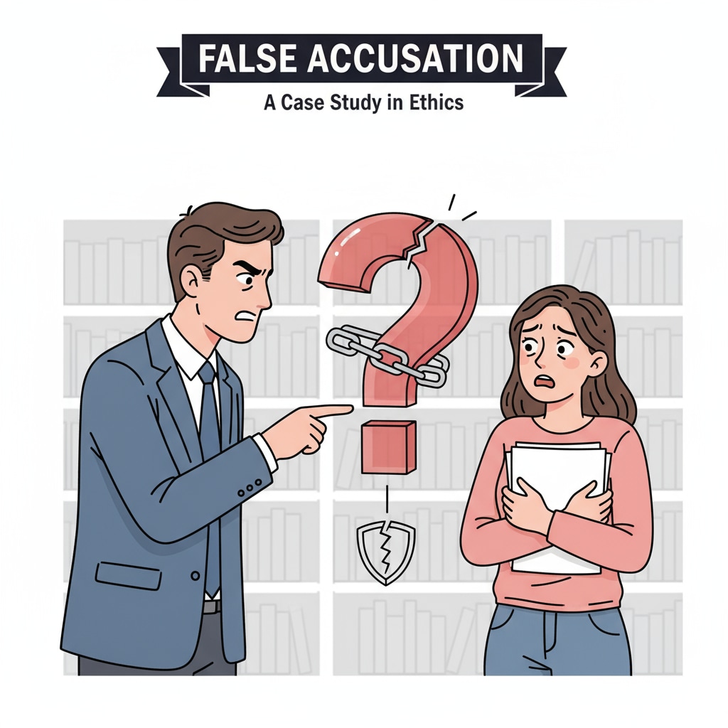 A professor and student in a tense discussion, symbolizing the false accusation situation A professor and student in a tense conversation regarding false AI accusation