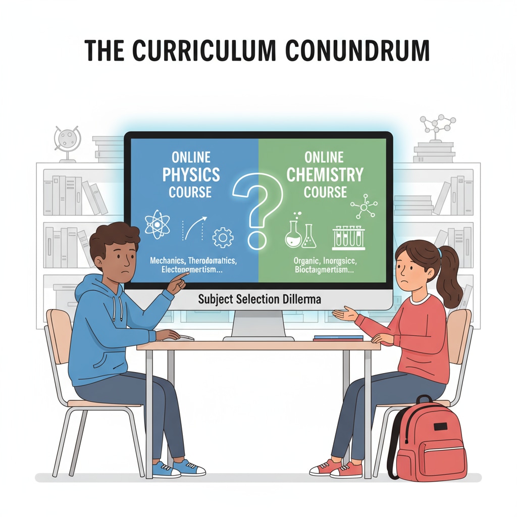 High school students considering physics and chemistry in online learning for the health field