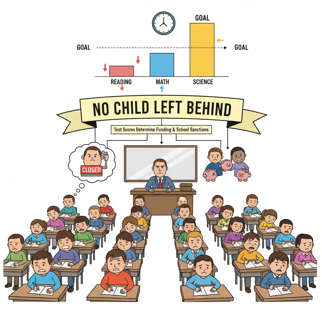 Classroom scene during a standardized test related to the 