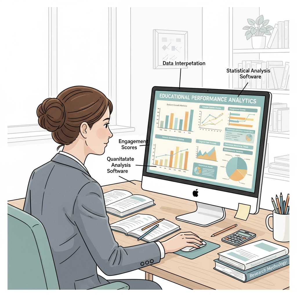 Researcher analyzing data related to research, evaluation, and educational inequality