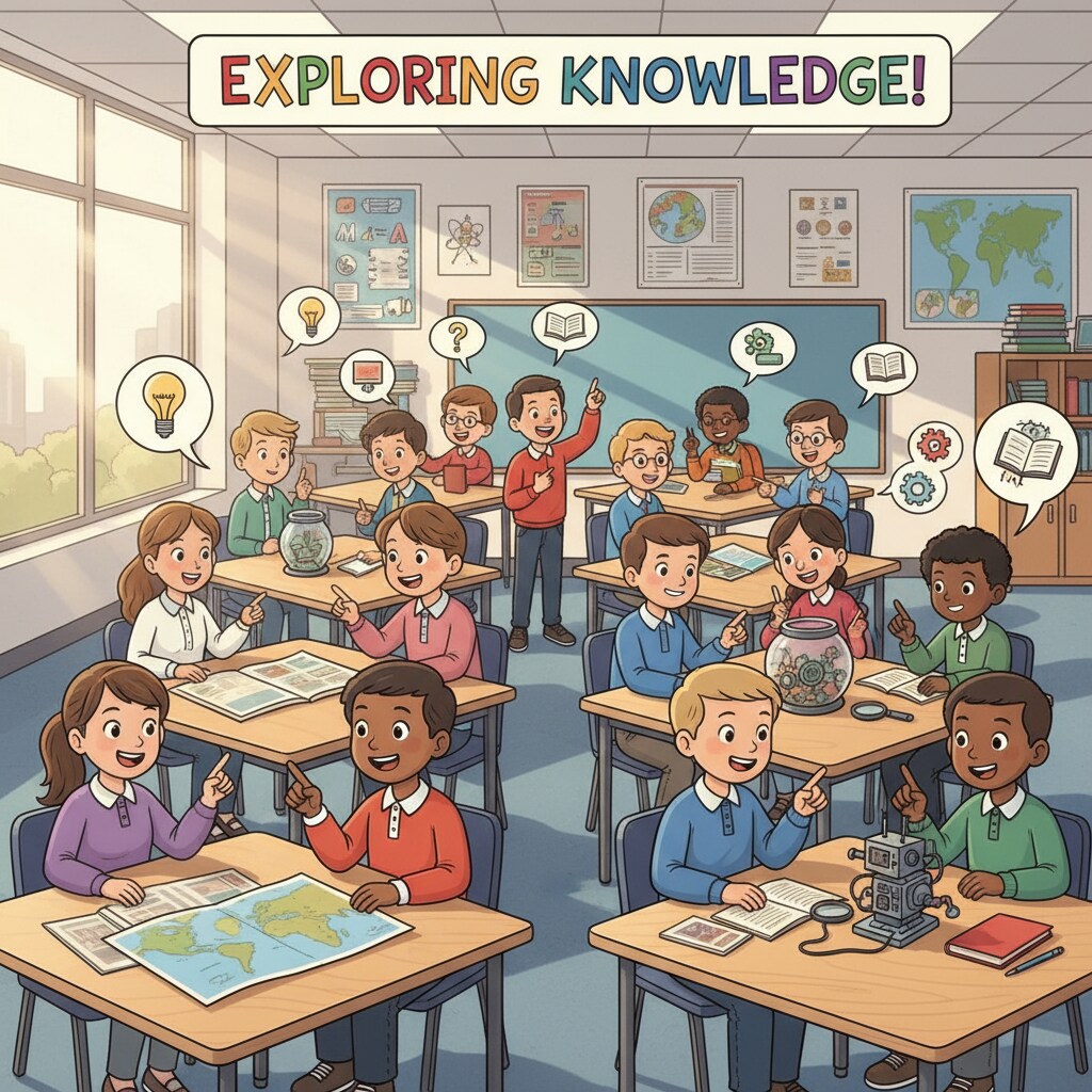 K12 students demonstrating their passion for learning, which is crucial for lifelong learning and future success.