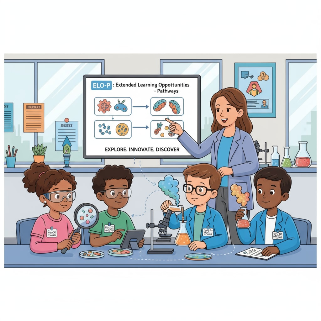 Students participating in an ELO-P supported extended learning activity in California education with education funding in use