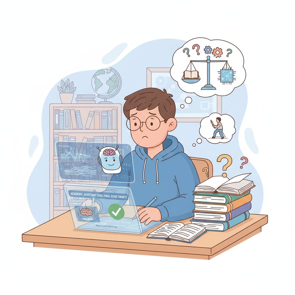 Student's confusion about using AI in relation to academic integrity and skill depreciation