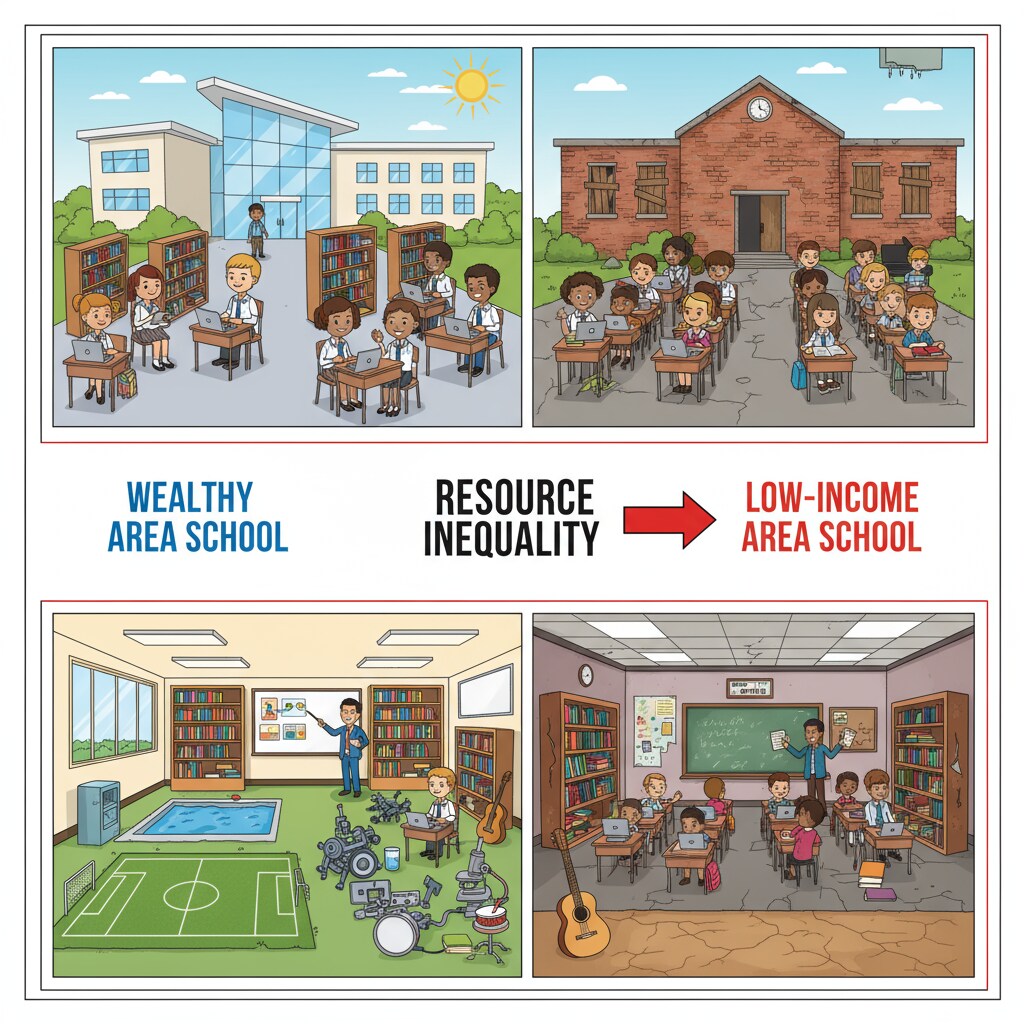 Resource disparity in American schools based on social class