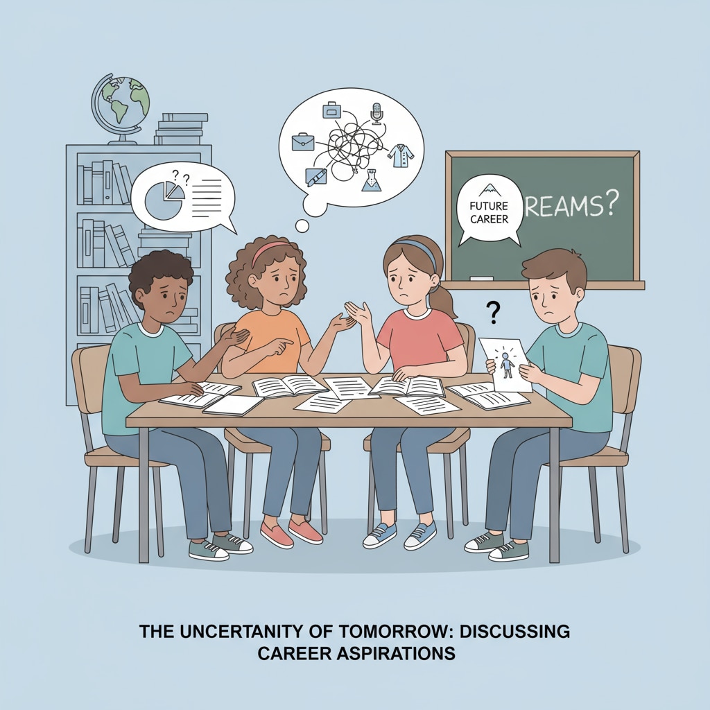 Teenagers discussing career choices under parental pressure