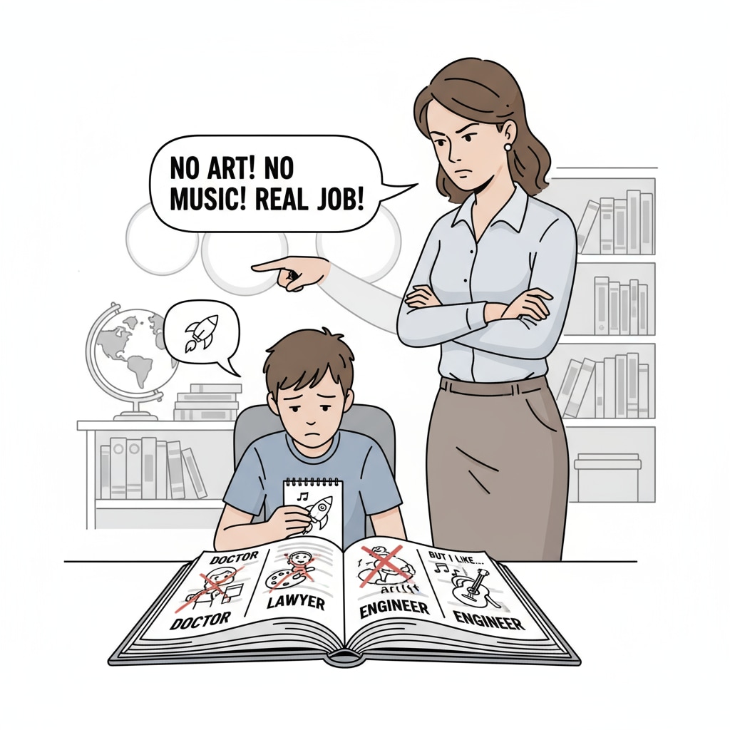 Parent applying pressure on child's career choices