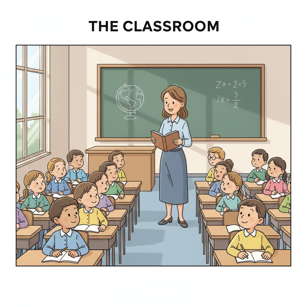 A visual representation of obedience in a K12 classroom.