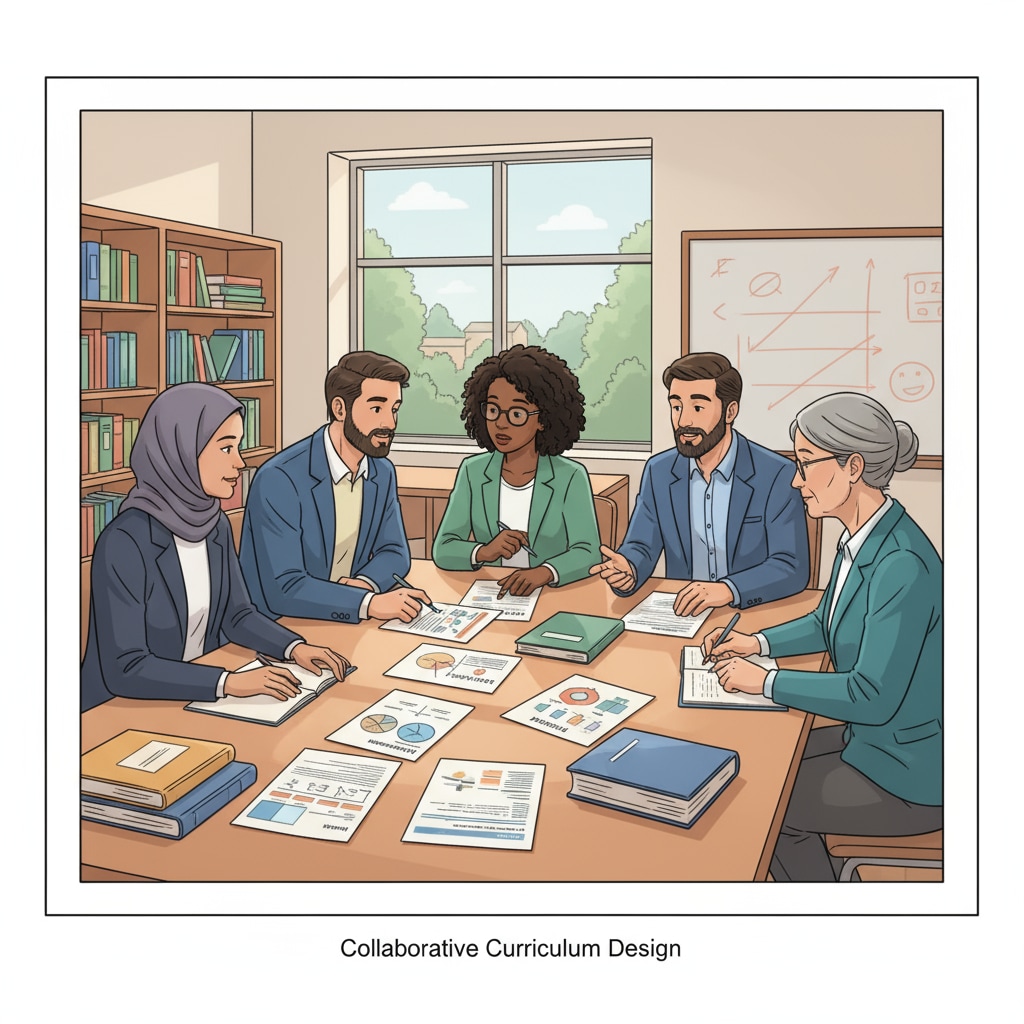 Teachers discussing curriculum design for better student engagement