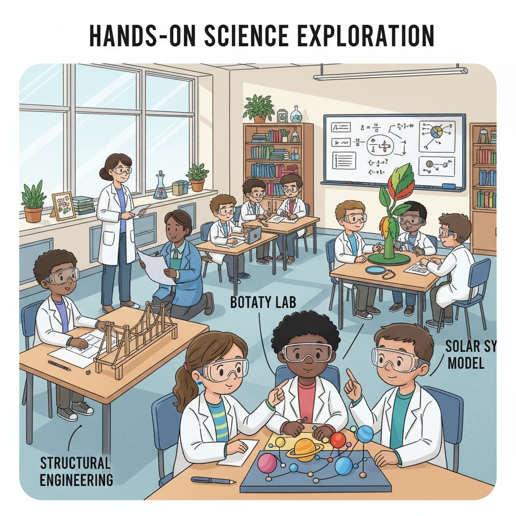 Students participating actively in a curriculum activity for enhanced learning