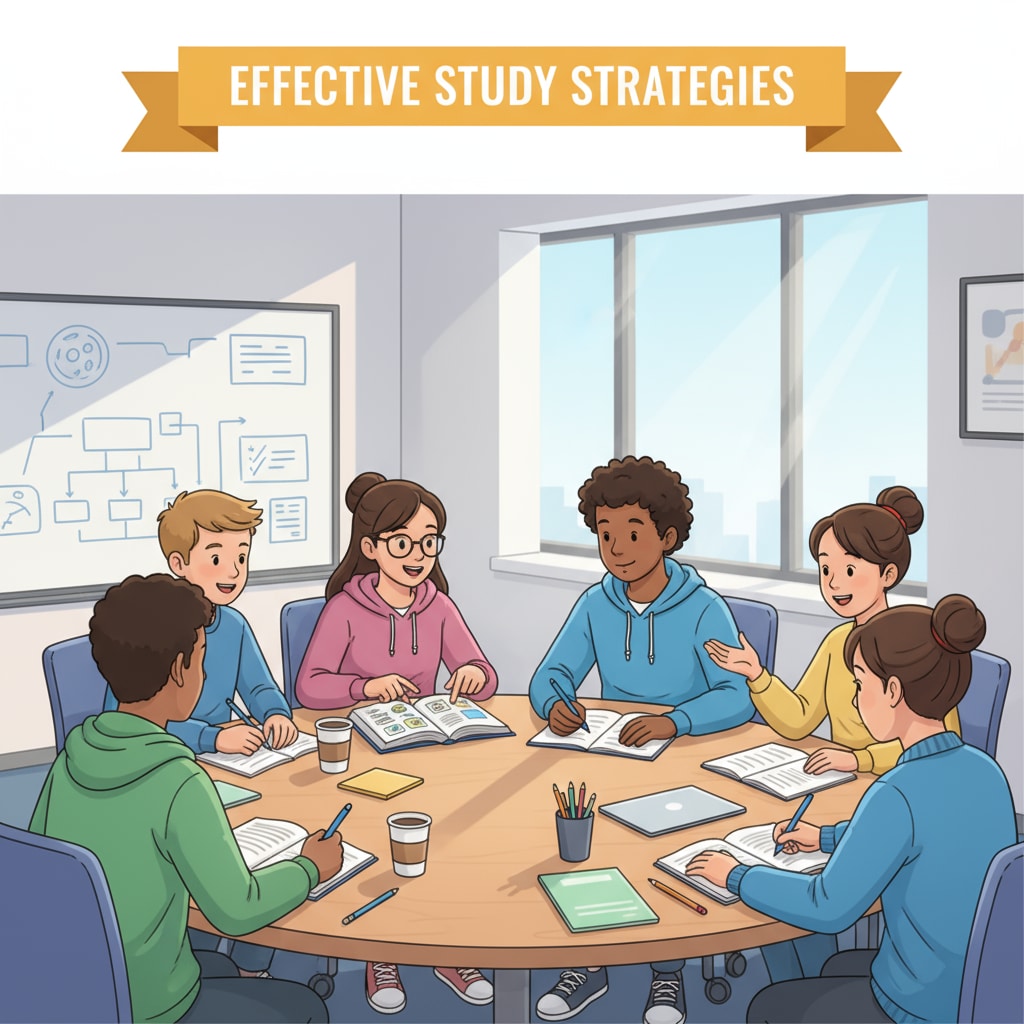 High school students discussing learning methods and academic skills in a classroom