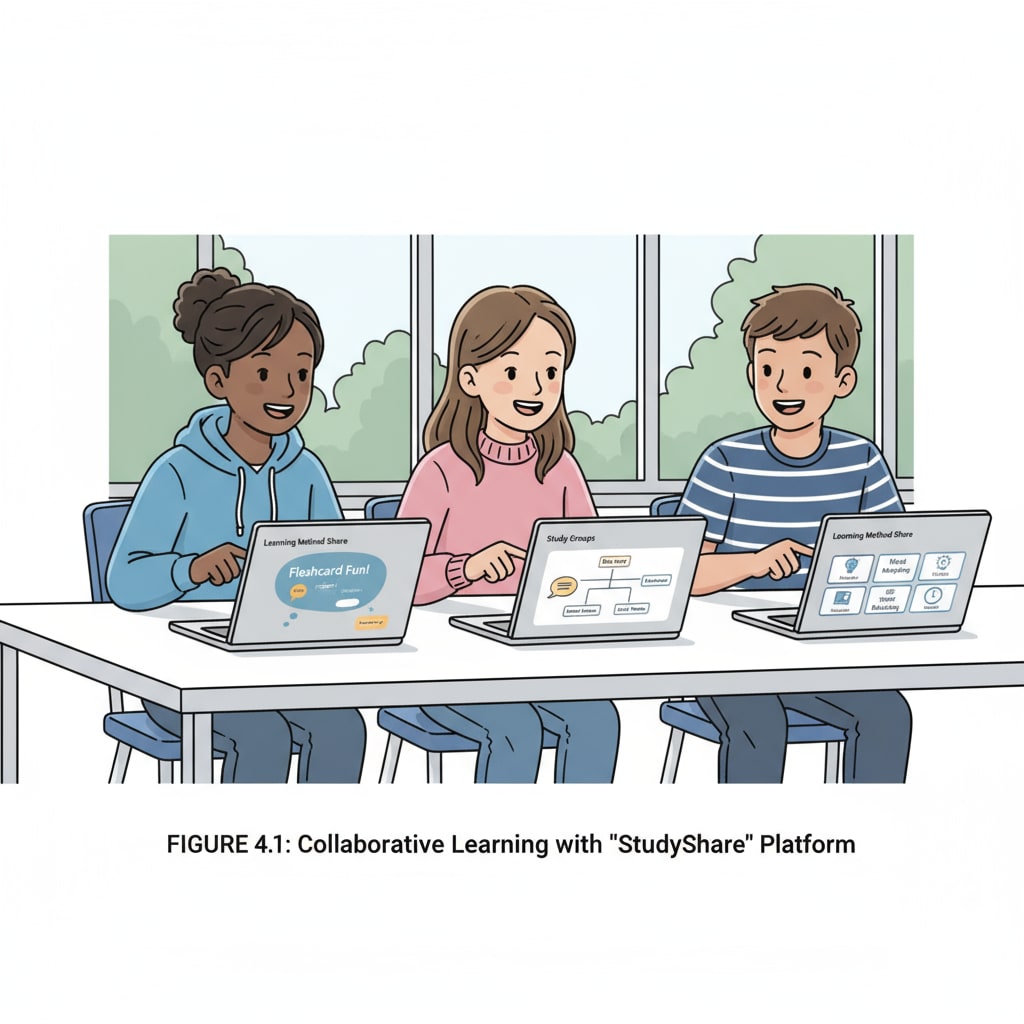 High school students accessing a platform for learning methods and academic skills