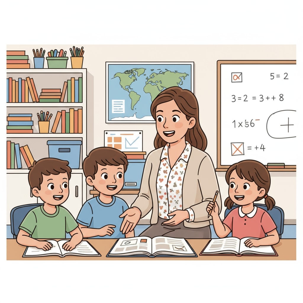 A teacher facilitating student adaptation during grade transition