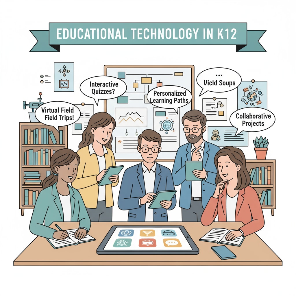 K12 teachers discussing educational technology tools as an information source for adoption