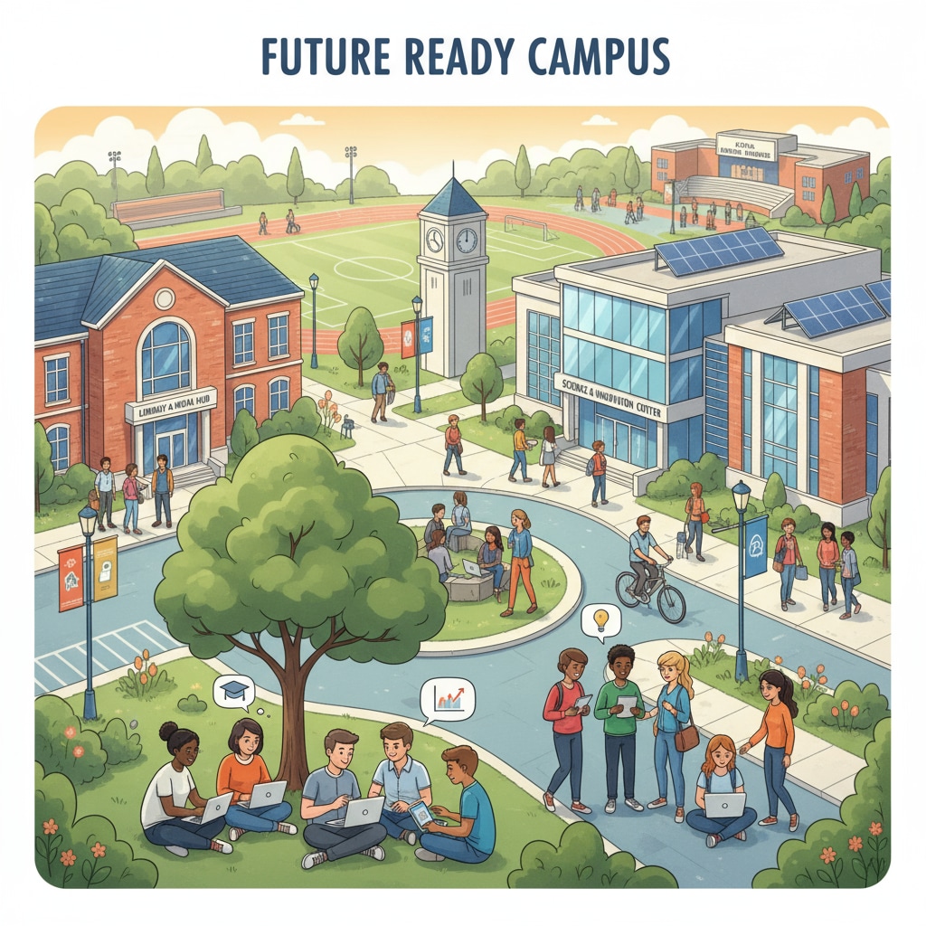 AI-generated image on a high school website related to educational ethics