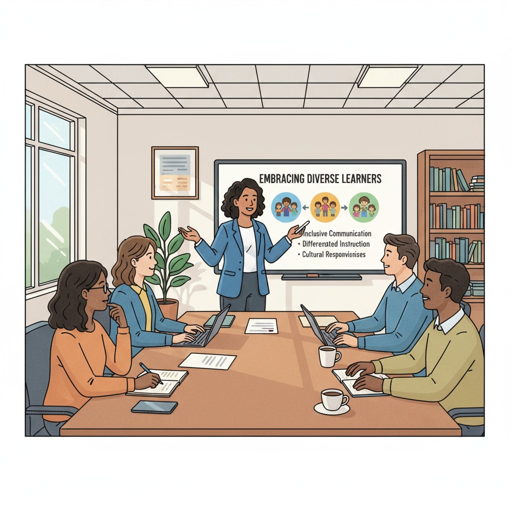 Teachers receiving training to address issues related to school injustice, teacher bias, and stigmatization.