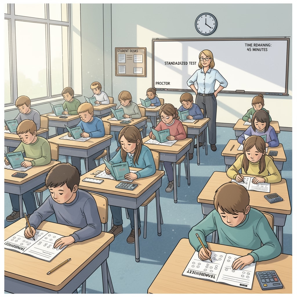 K12 standardized test proctoring work experience scene