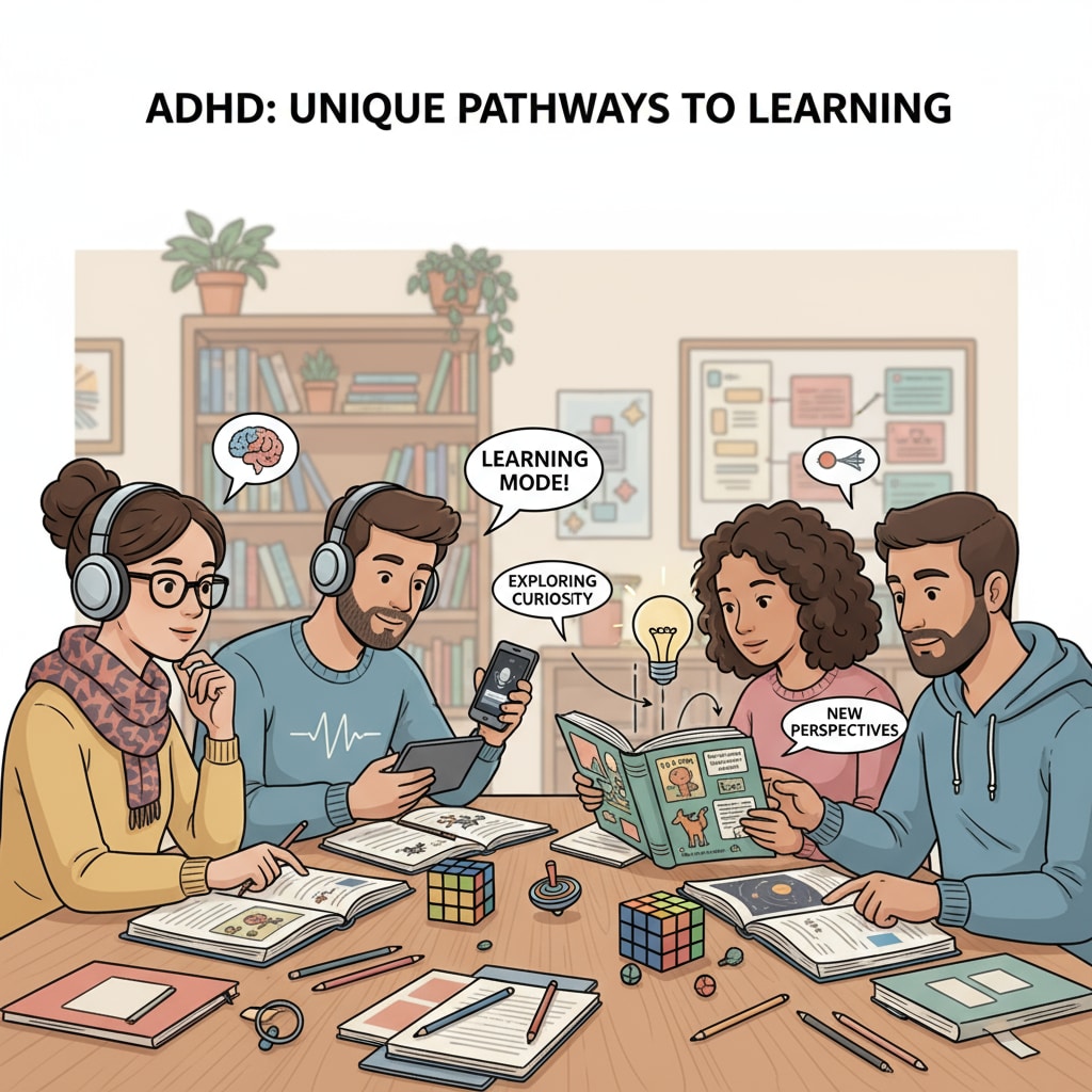 ADHD adults using podcasts for primary education learning