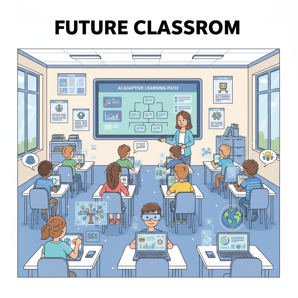 Students using AI tools in a classroom setting related to AI policies, academic integrity, and skill devaluation