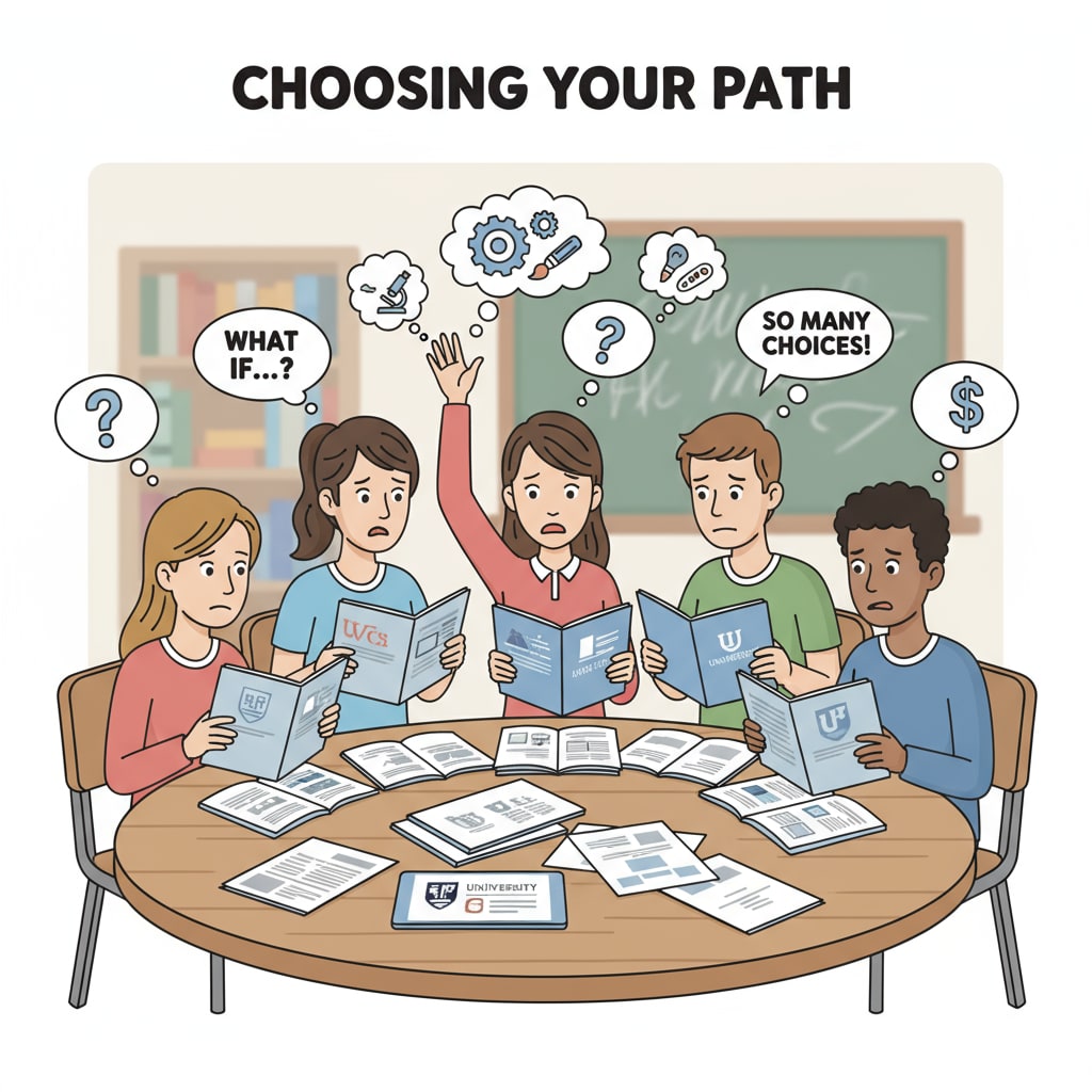 Students facing the dilemma of university major selection with a lack of enthusiasm and considering social experience