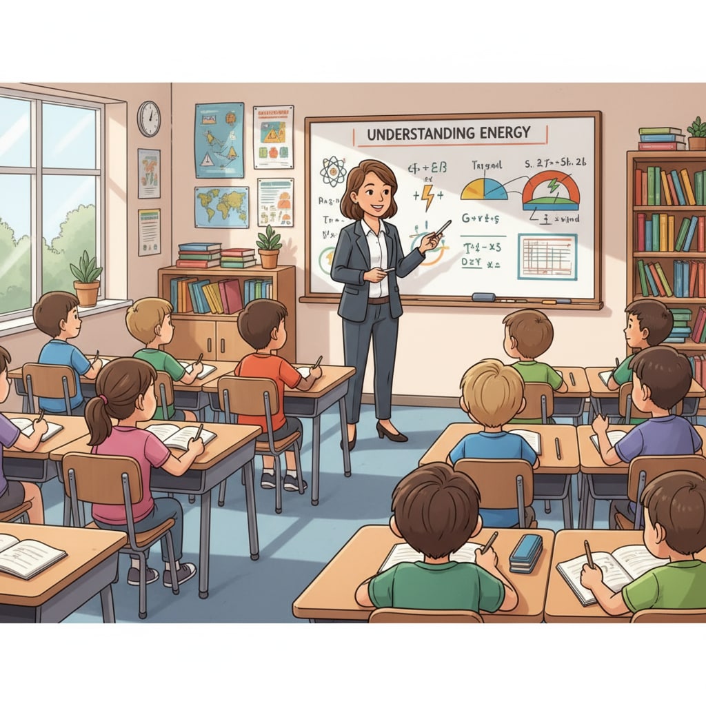A classroom scene where K12 students are listening intently to a teacher's lecture, showing the importance of lectures in maintaining attention. K12 students listening to a lecture for better attention and learning