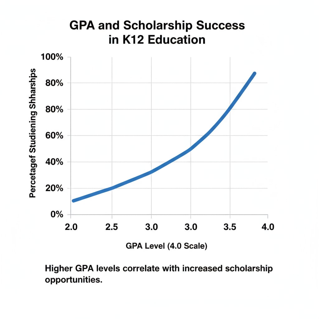 GPA and scholarship success rates in K12 education