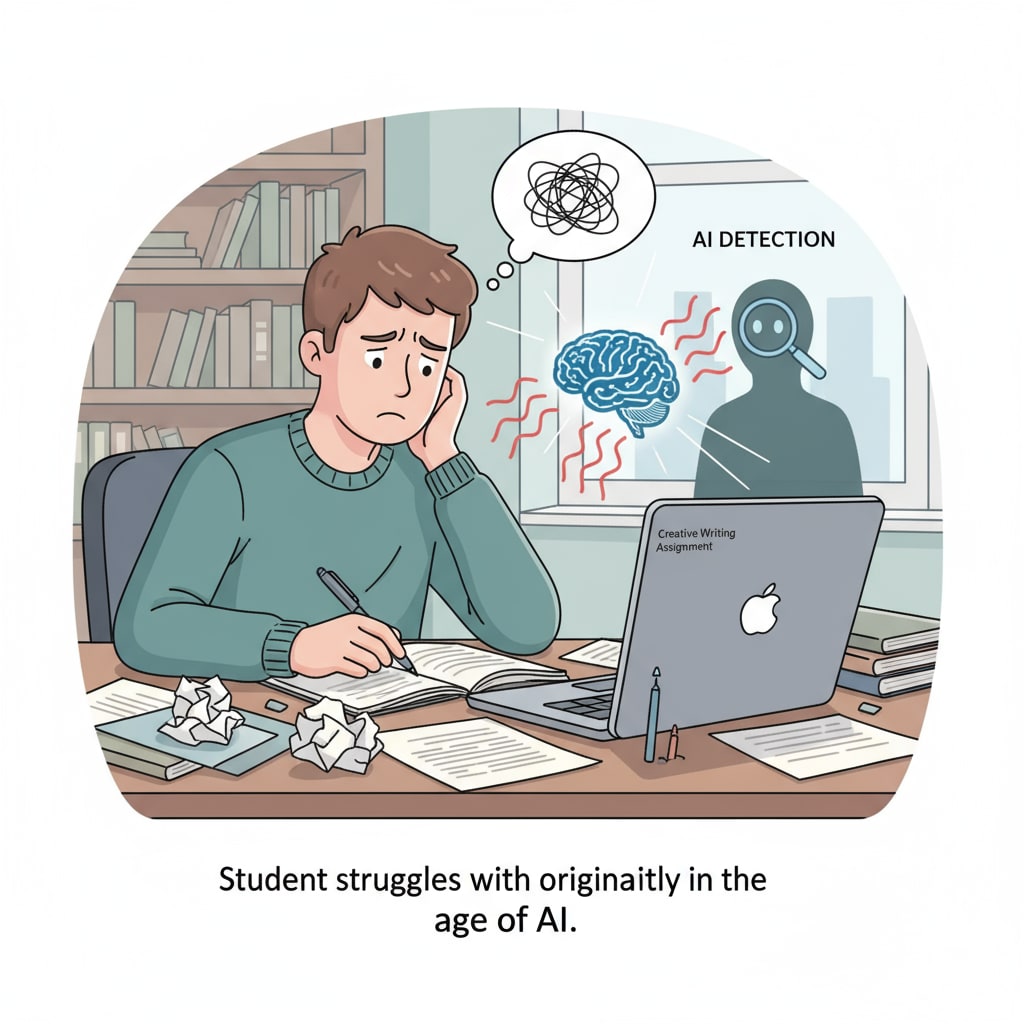 Student discouraged in creative writing due to AI detection